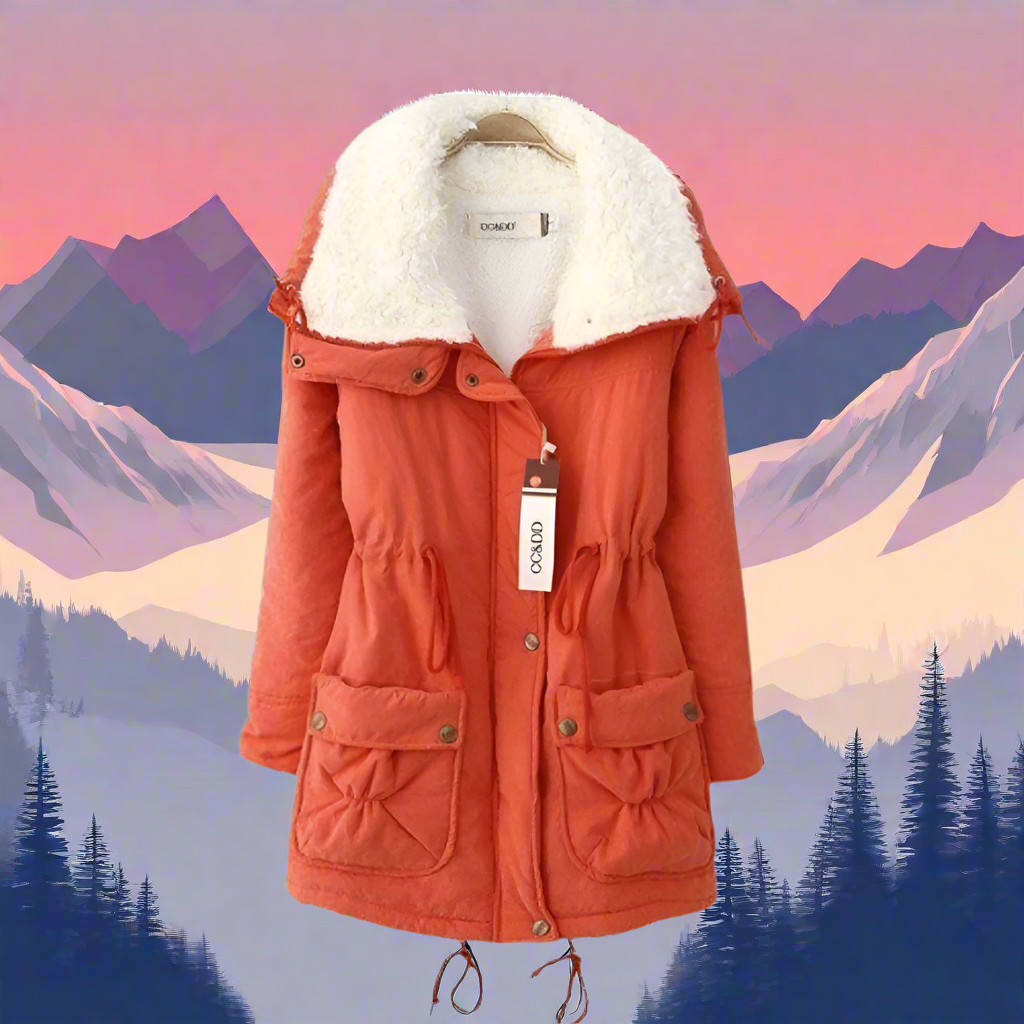 W&W Mode | Warme Baumwoll Winterjacke damen Mit Kapuze