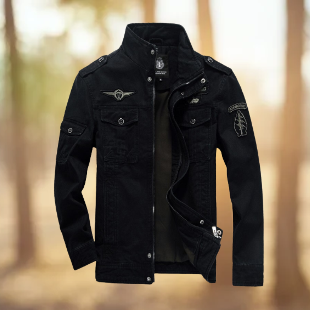 WW | Langärmelig Stehkragen Windbreaker Jacke