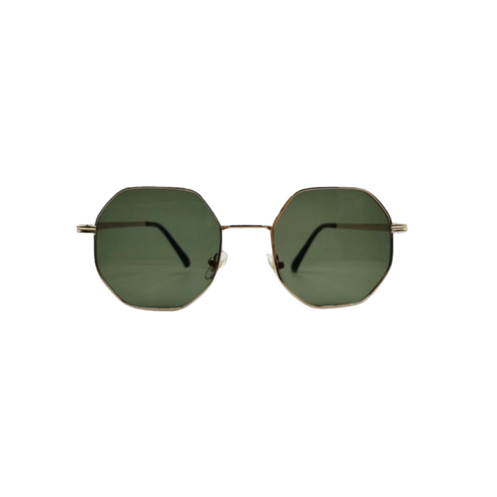 W&W Mode Geld Sonnenbrille - Sommer - Metall Vieleckig