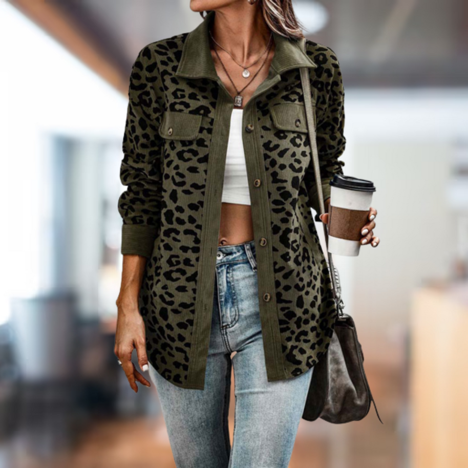 Die bequemste Leoparden-Winterjacke