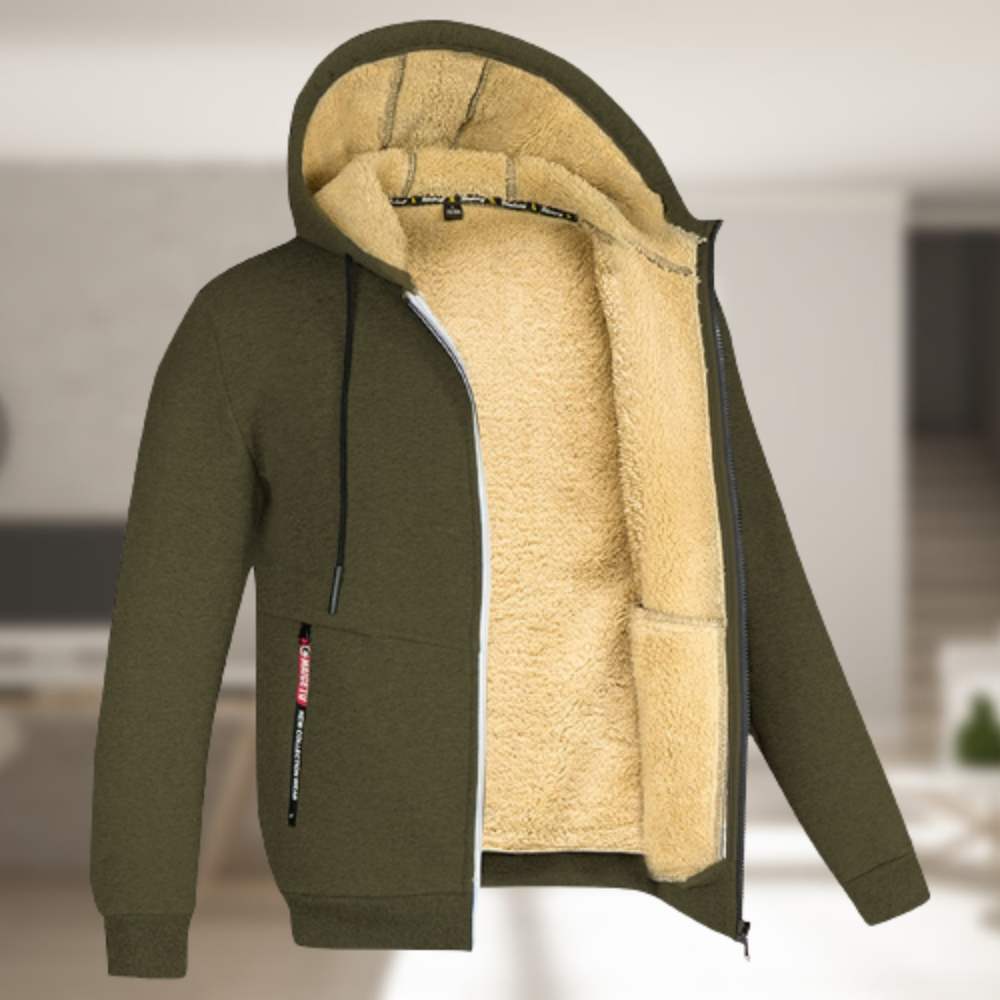 WW | Lässige Herren Winterjacke mit Kapuze und Fleece