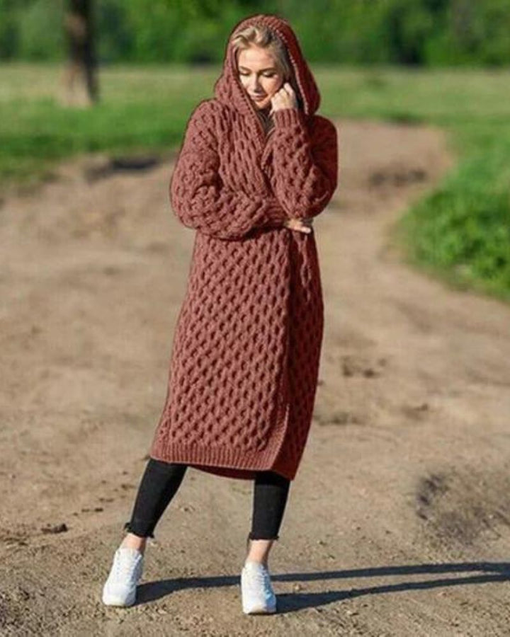 W&W Mode Lange Strickjacke