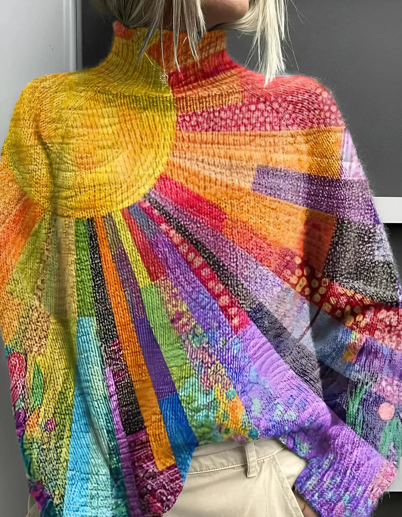 WW | Hohe Kragenpullover in Farbe