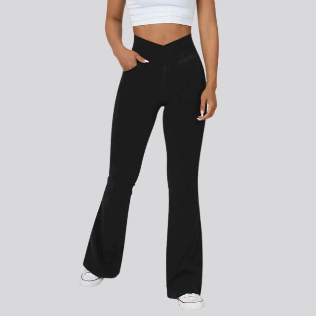 W&W | Hoch taillierte Flare-Leggings