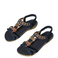 WW Flache Sandalen - Boho - Strass Schmetterling