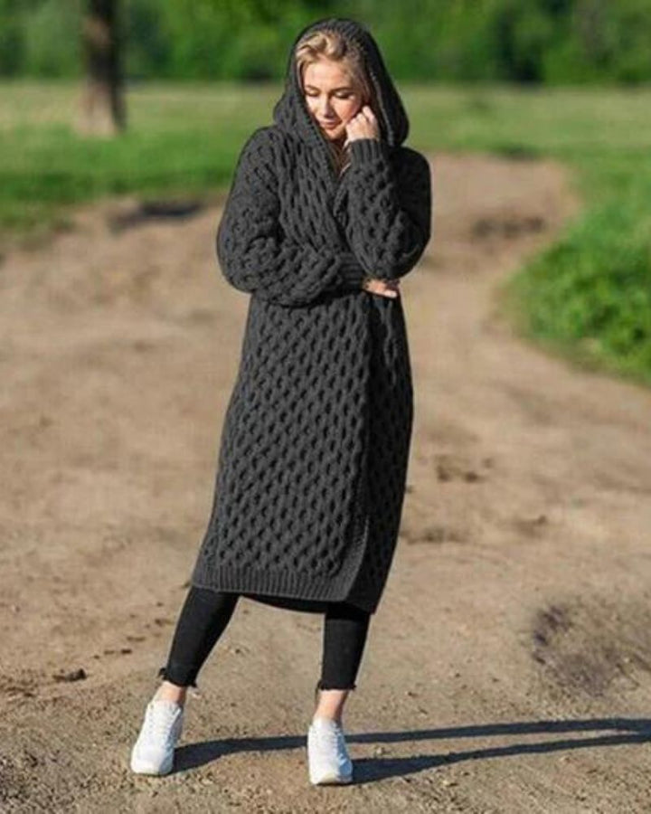 W&W Mode Lange Strickjacke