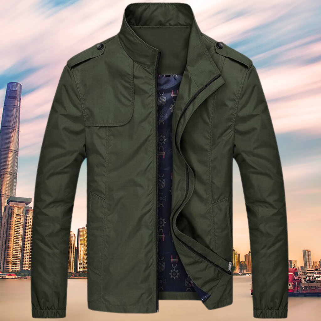 WW | Modische, Wasser Und Winddichte Herrenjacke Mit Kragen