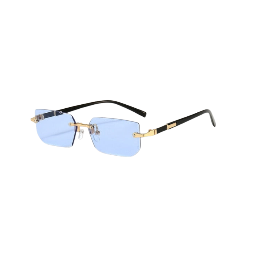 WW Sonnenbrille - Modern - Rechteckig Rahmenlos Retro