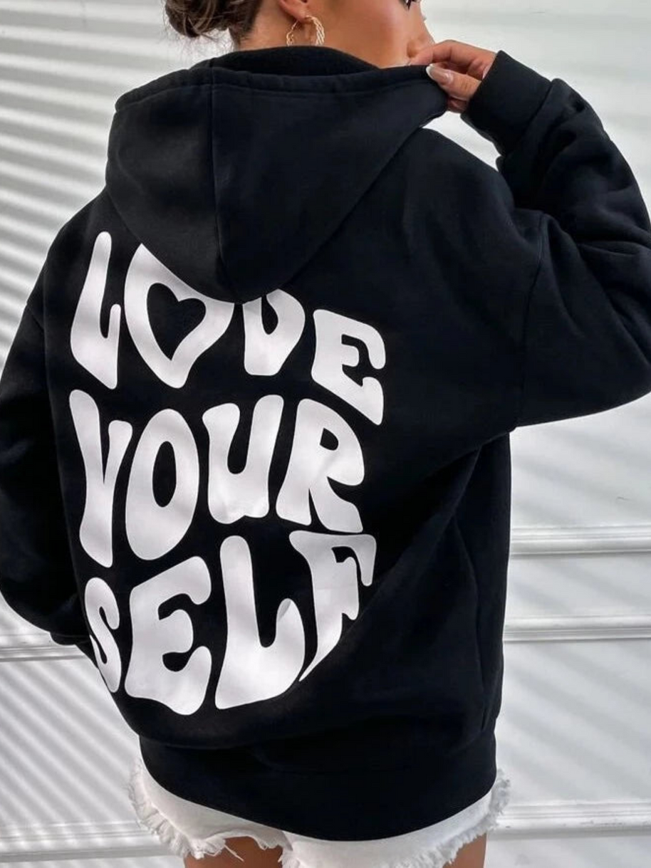 WW | Lässiger Oversize Hoodie Mit "Love