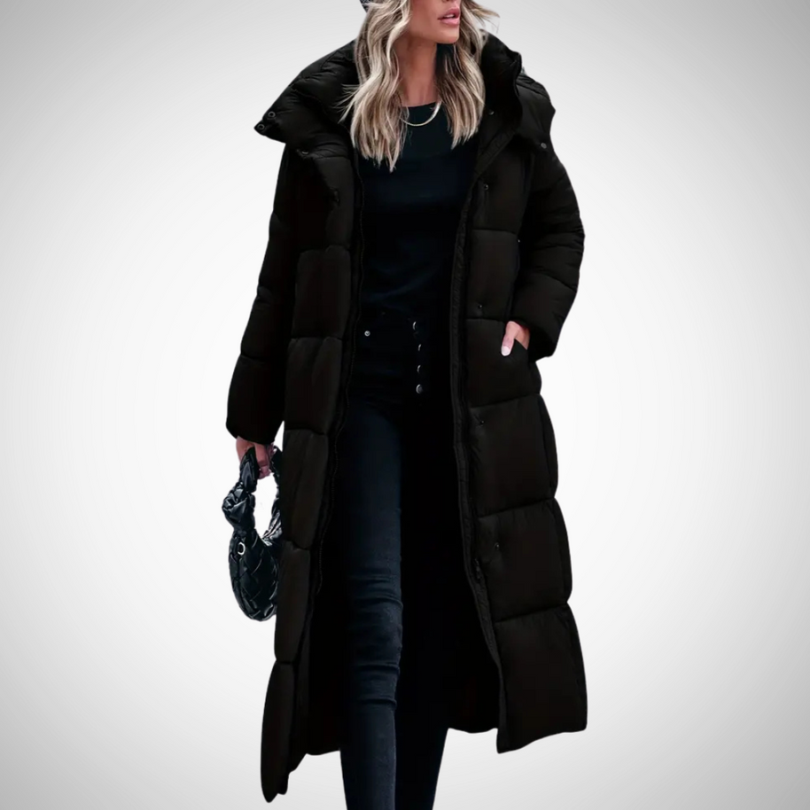 WW | Marie Stylische Lange Decken Puffa Jacke Für Frauen