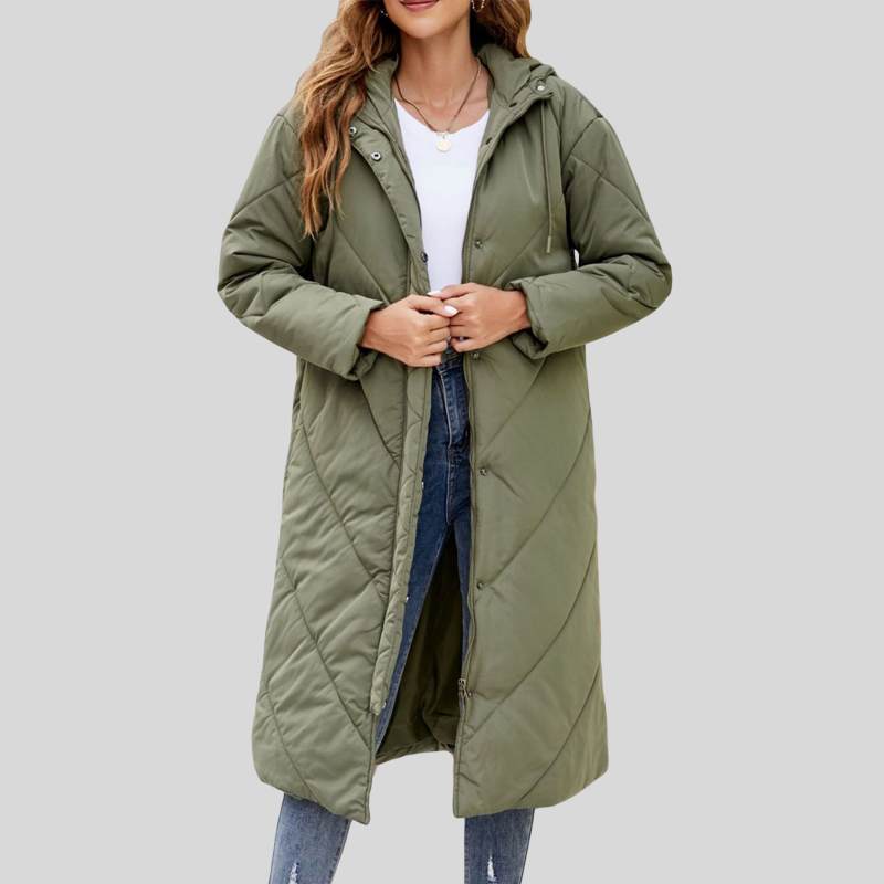 WW | Lange Winterjacke Mit Kapuze Damen
