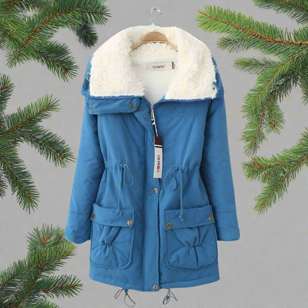 W&W Mode | Warme Baumwoll Winterjacke damen Mit Kapuze