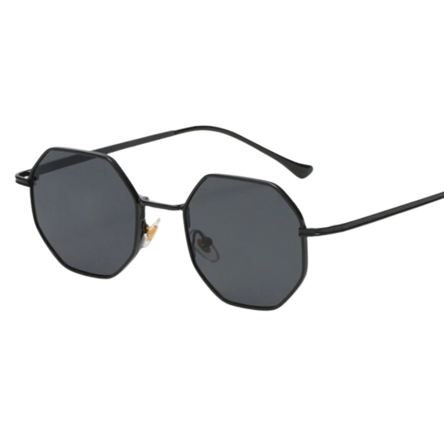 WW Geld Sonnenbrille - Sommer - Metall Vieleckig