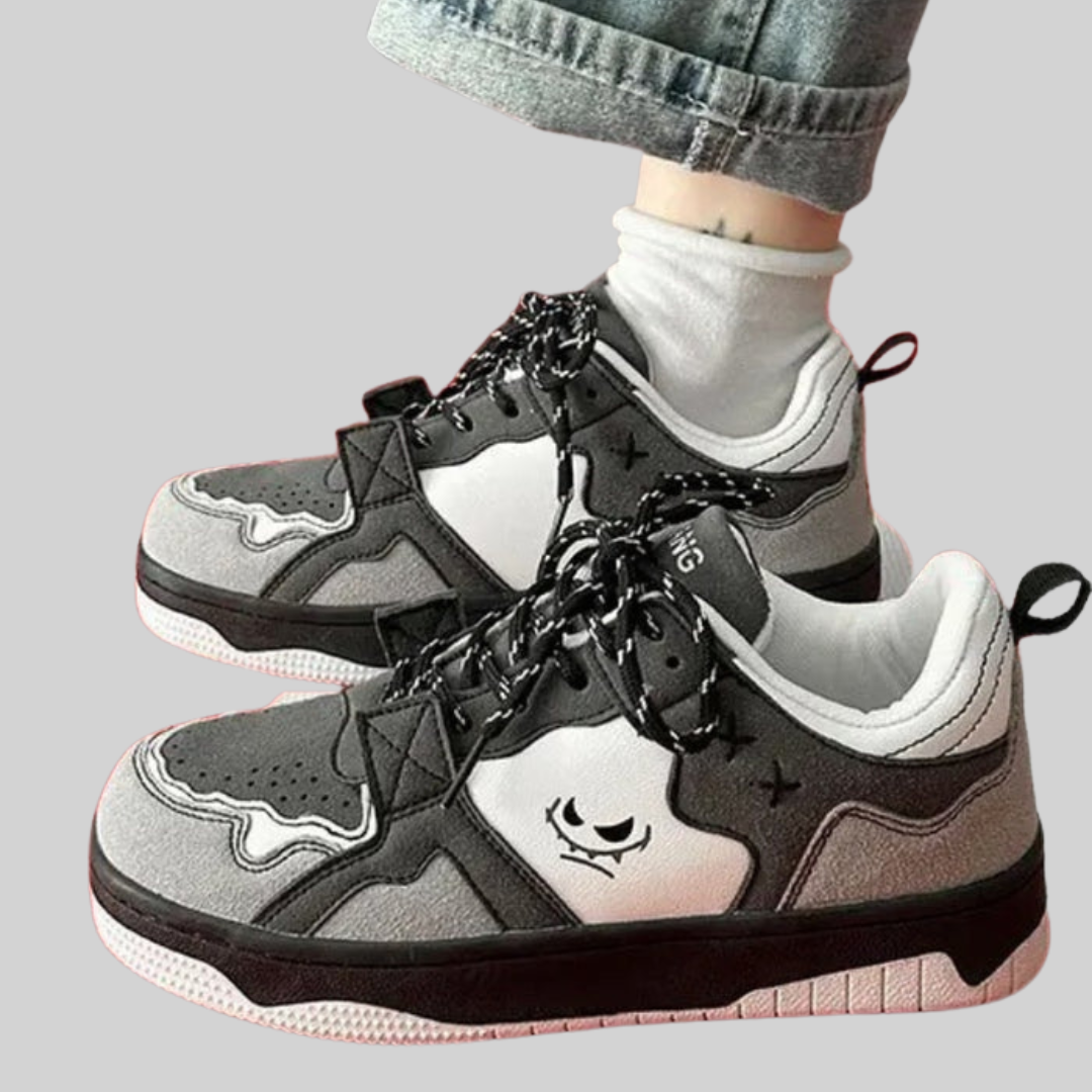 WW - Sneakers - Jahrgang - Graffiti Niedrig-Top-Plattform