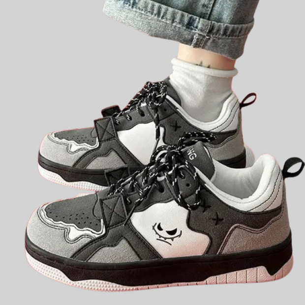 WW - Sneakers - Jahrgang - Graffiti Niedrig-Top-Plattform