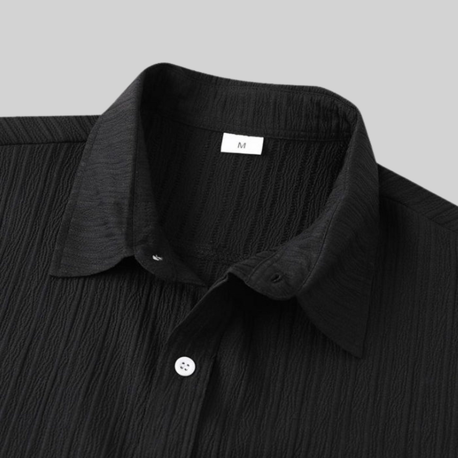 WW Geld Sommer Hemd - Lässig - Nahtloses Design Dehnbarer Stoff