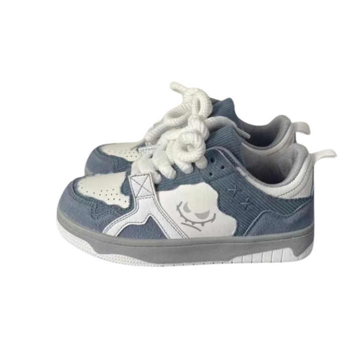 W&W Mode - Sneakers - Jahrgang - Graffiti Niedrig-Top-Plattform