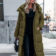 WW | Marie Stylische Lange Decken Puffa Jacke Für Frauen