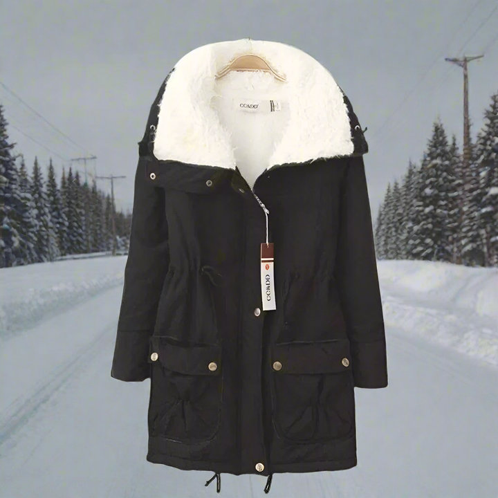 W&W Mode | Warme Baumwoll Winterjacke damen Mit Kapuze