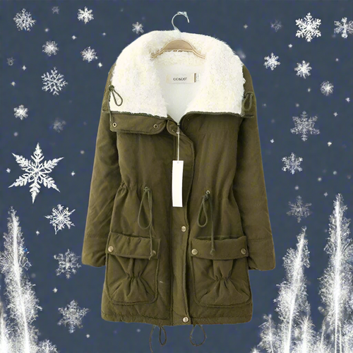 W&W Mode | Warme Baumwoll Winterjacke damen Mit Kapuze