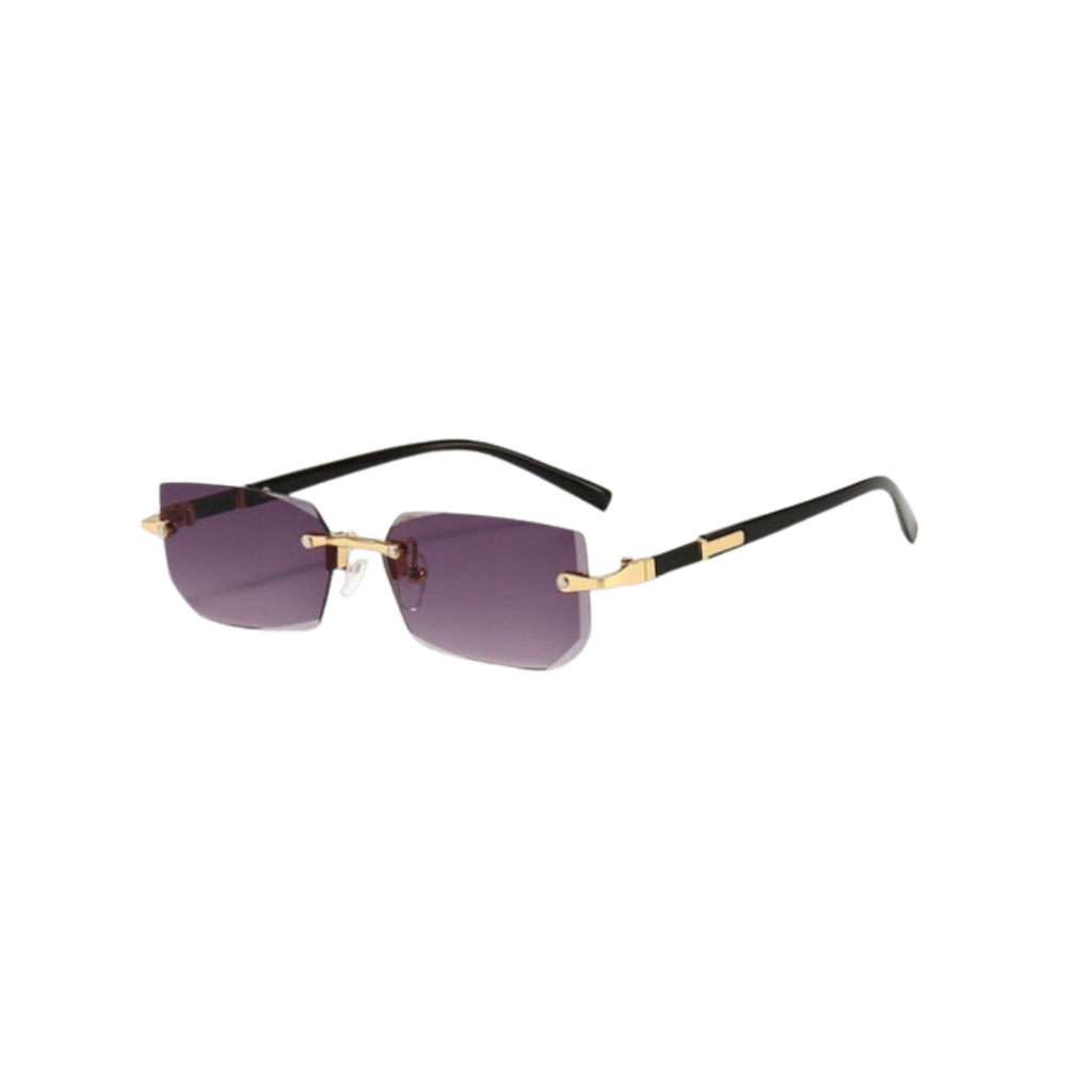 WW Sonnenbrille - Modern - Rechteckig Rahmenlos Retro