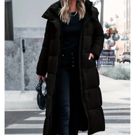 WW | Marie Stylische Lange Decken Puffa Jacke Für Frauen