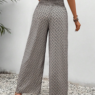 Hosen mit Chiffonmuster