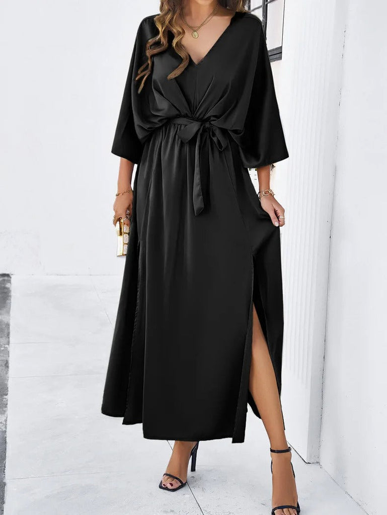 WW | Modernes V-Ausschnitt Frühlingsmode Kleid