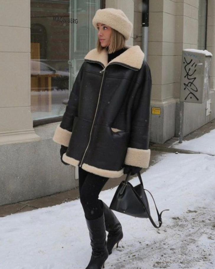W&W Mode - Modisches Lederjacke
