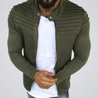 WW | Slim Fit Herren-Strickjacke mit Faltendetail