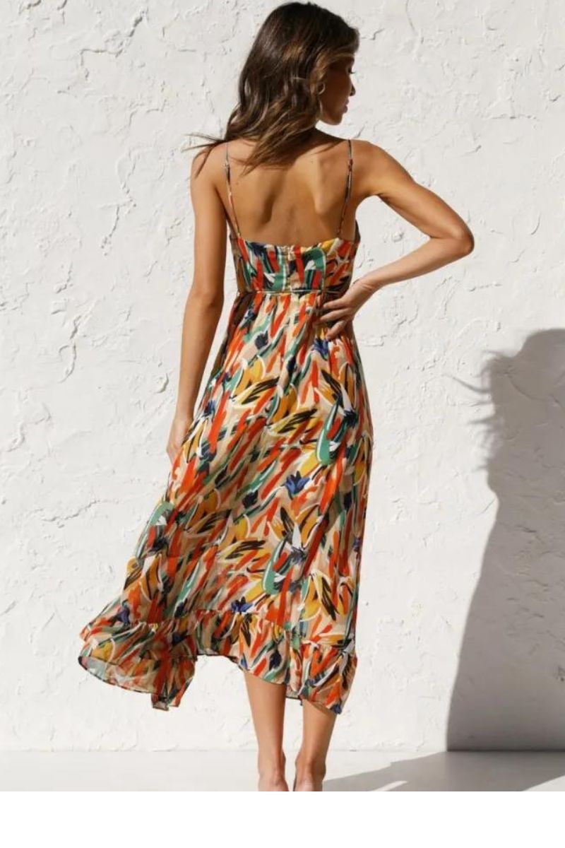 WW | Buntes Midi-Kleid