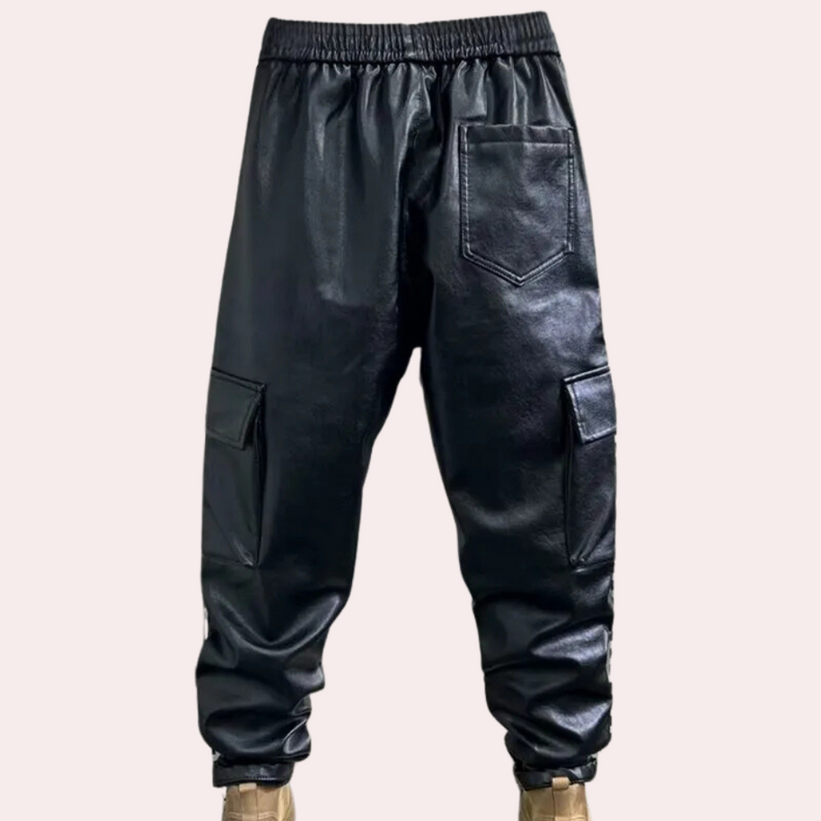 WW | Herren Leder Cargo Hose