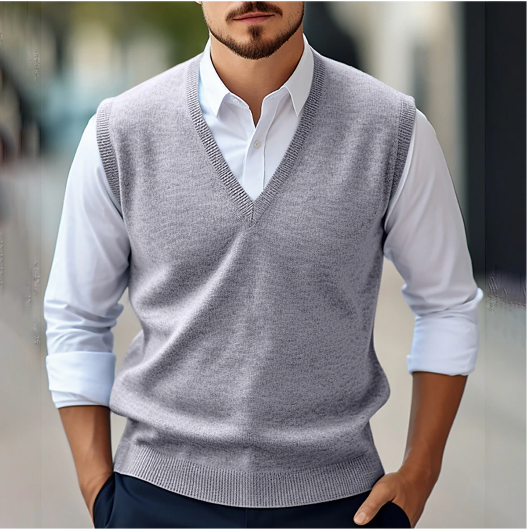 W&W Mode | Herren Ärmelloses V-ausschnitt Weste