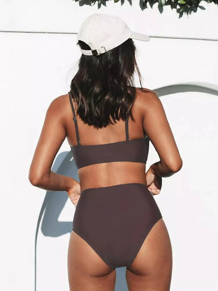 Damen High-Waist-Bikini-Set