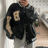 WW | Varsity Streetwear Bomberjacke mit bestickten Patches