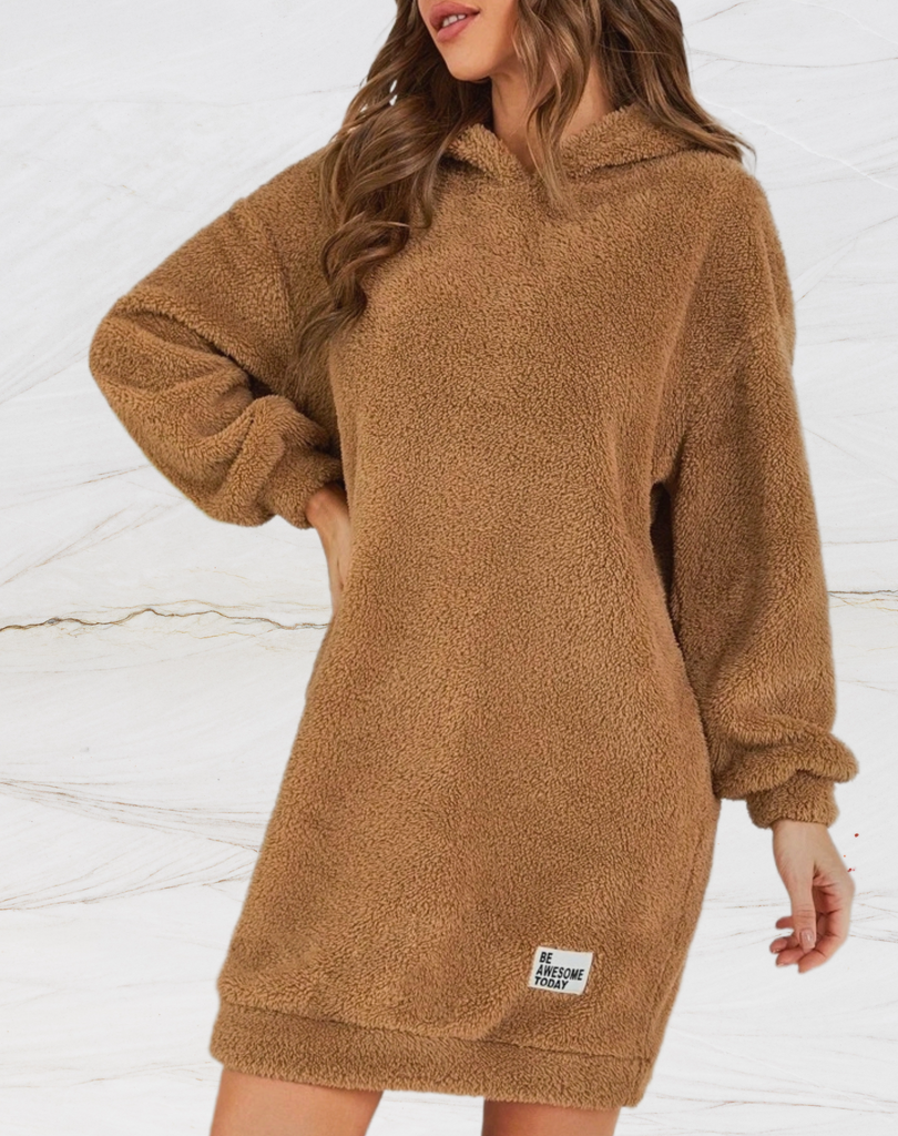 Wolff | Oversized Flauschiger Hoodie Für Frauen