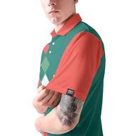 WW | Vintage Weihnachten 80er Herren Polohemd