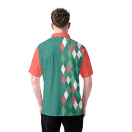 WW | Vintage Weihnachten 80er Herren Polohemd