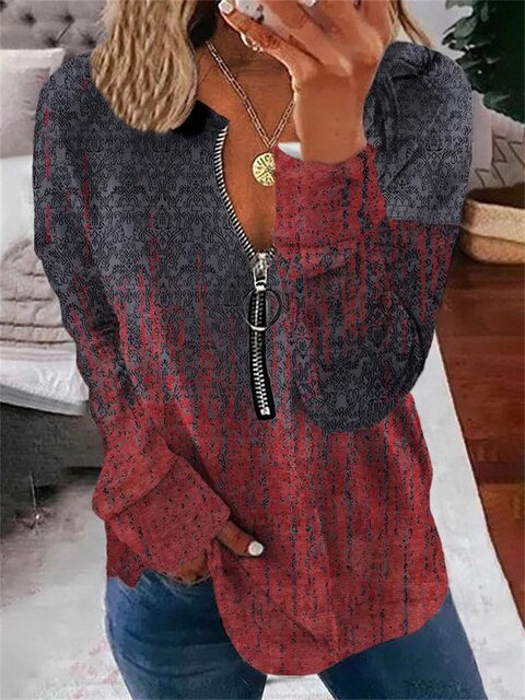 Pullover mit Blumenmuster im Vintage-Look