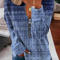Pullover mit Blumenmuster im Vintage-Look