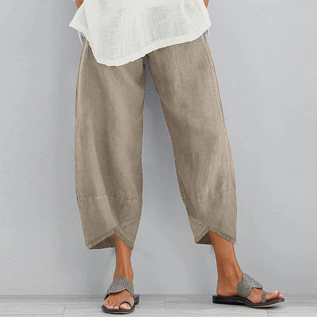 WW - Lässige lockere Leinenhose