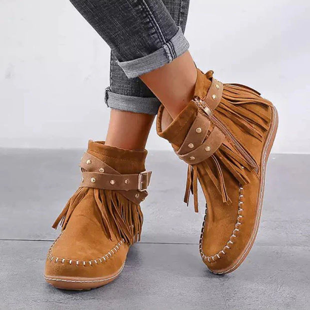 WW | Vintage Fransen Stiefeletten