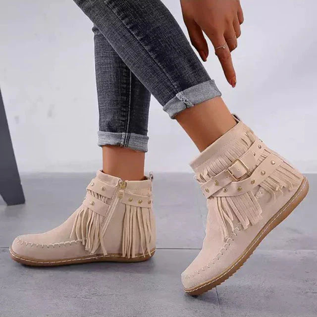 WW | Vintage Fransen Stiefeletten