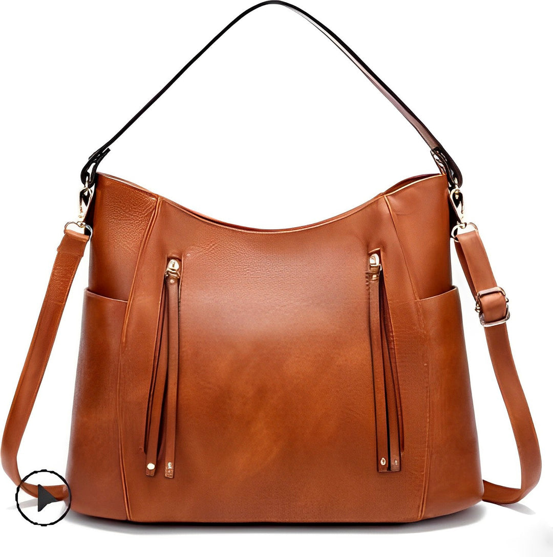 W&W Mode | Stilvolle Damen Vintage-Ledertasche