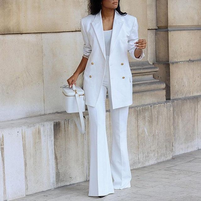 W&W Mode | Blazer Und Hose Satz Für Damen