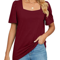 T-Shirt mit Puffärmeln