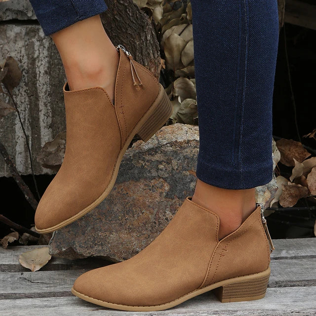 W&W Mode | Stylische Wildleder Stiefeletten mit