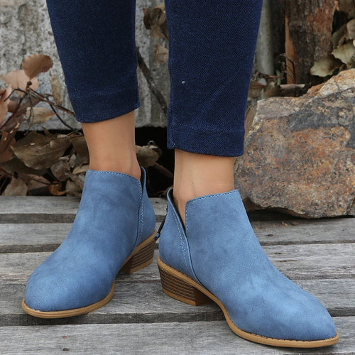 W&W Mode | Stylische Wildleder Stiefeletten mit