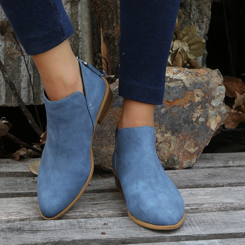 W&W Mode | Stylische Wildleder Stiefeletten mit