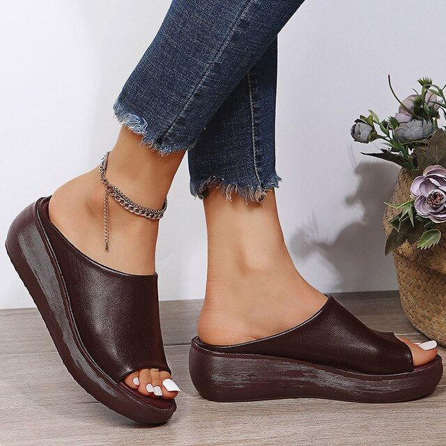 W&W Mode | Orthopädische Damen Sandalen Mit Hohem Absatz